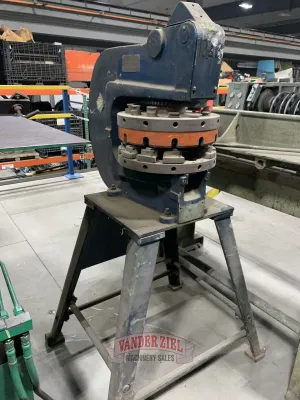 Rotex Rotary Turret Hand Punch, on floor stand, 12", 12 station