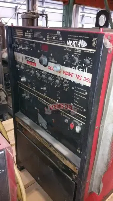 Lincoln Square Wave 300 AC/DC Tig Welder, new accessories: foot pedal, tig torch, water cooler, flow meter