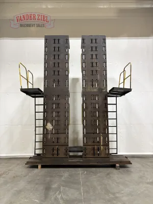 180" x 36" x 36" Giddings & Lewis Angle Plate, Pair