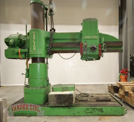 Carlton 8’ x 19” Radial Drill, Model 4A - Add An Inverter Drive - Make it Like New!!