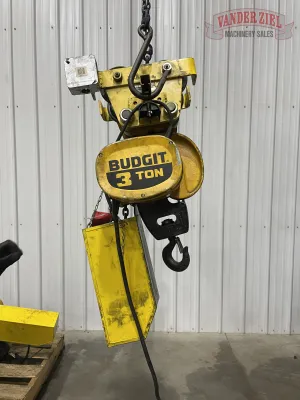 Budgit 3 Ton Chain Hoist with Trolley