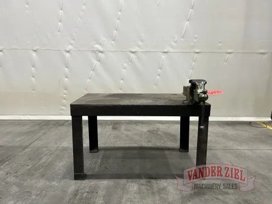 53" x 30" Welding Table with Vise
