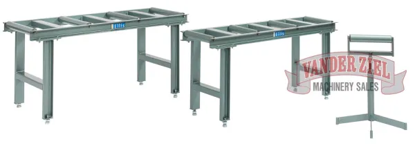 Ellis Stock Stand for Model 3000's and 4000's – 5’ Long, 4-Rollers (20″ W), PN 6227