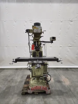 Wells Index Vertical Knee Mill, Model 1050, 10" x 50" Table, 3 HP