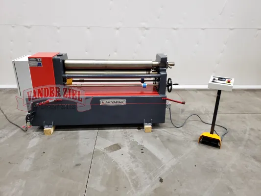 Akyapak ASM140-12/5.0 (4' x 1/4") 3 Roll Plate Bending Roll - NEW