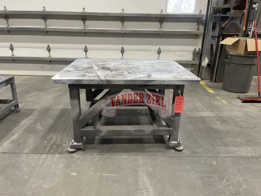 40" x 48" x 29" H Steel Table, 1.5" Thick