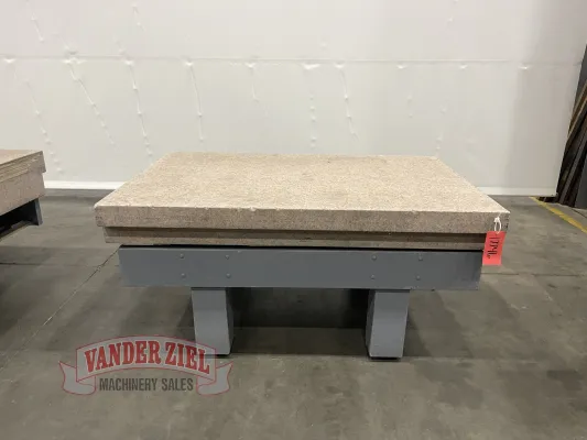 4' x 6' 8" Thick Pink Granite Surface Plate 